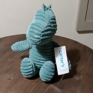 CARTERS TEAL  DINO PLUSH 12" NWT